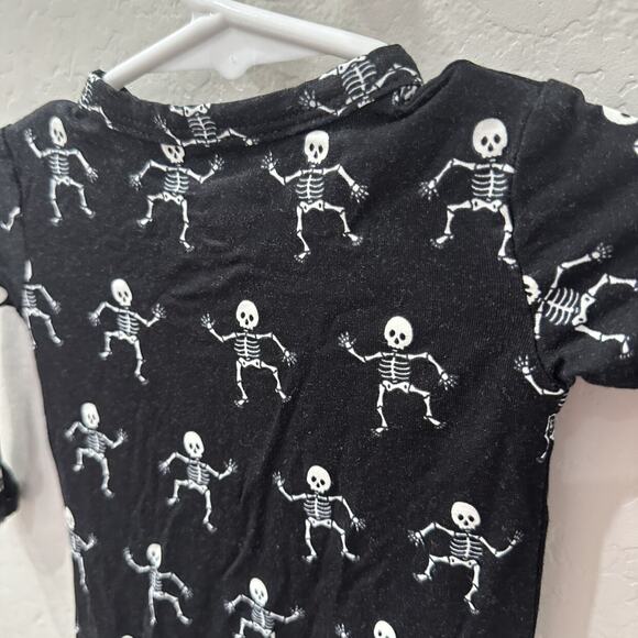 Posh Peanut Dancing Skelly Halloween Zipper Pajamas - Picture 9 of 9